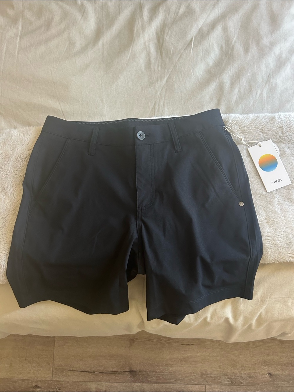 Vuori Black Athletic Bermuda Shorts
